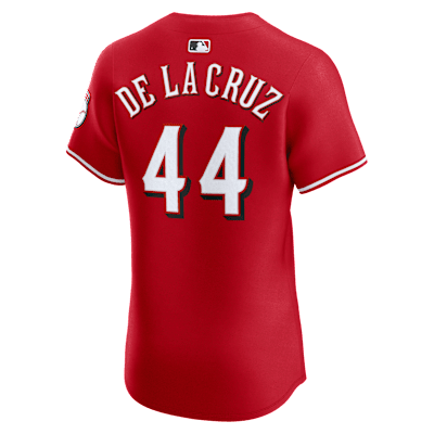 Jersey Nike Dri-FIT ADV de la MLB Elite para hombre Elly De La Cruz Cincinnati Reds