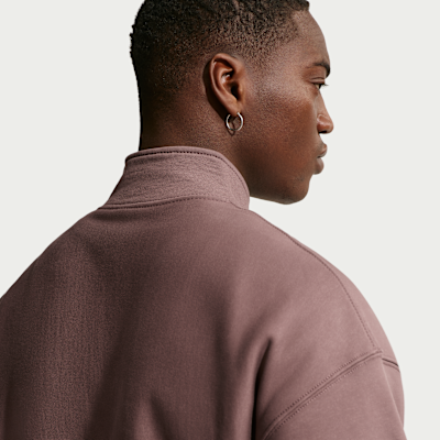 Maglia in fleece con zip a 1/4 Nike Solo Swoosh – Uomo