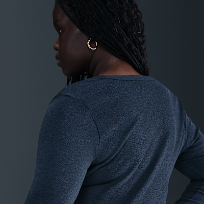 Nike Sportswear Chill Knit Women's Tight Long-Sleeve Midi Mini-Rib Dress (Plus Size)