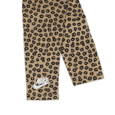 Nike Floral Younger Kids' Crew and Leggings Set