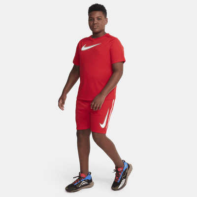 Shorts de entrenamiento con gráfico para niño talla grande Nike Dri-FIT Multi+ (talla amplia)