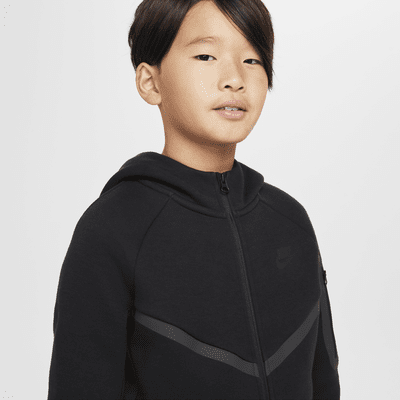 Nike Sportswear Tech Fleece Hoodie mit durchgehendem Reißverschluss für ältere Kinder