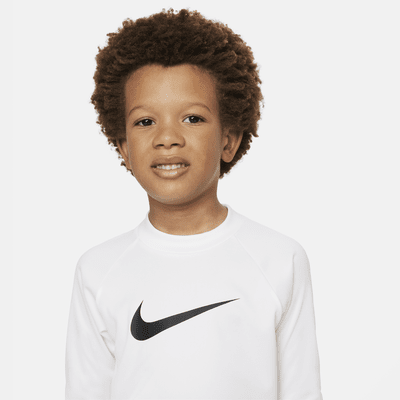 Playera de manga larga Hydroguard para niño talla pequeña Nike Swim