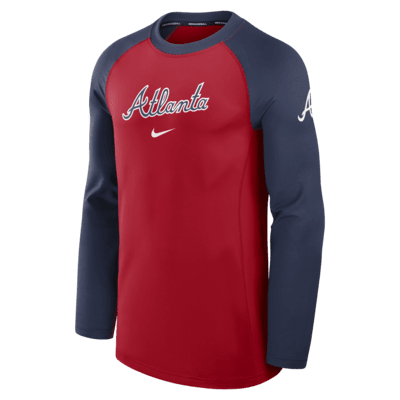 Atlanta Braves Authentic Collection Game Time Men's Nike Dri-FIT MLB Long-Sleeve T-Shirt