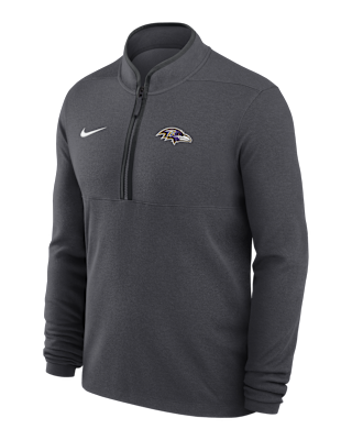Мужские  Baltimore Ravens Logo Victory Nike Dri-FIT NFL 1/2-Zip Long-Sleeve Top