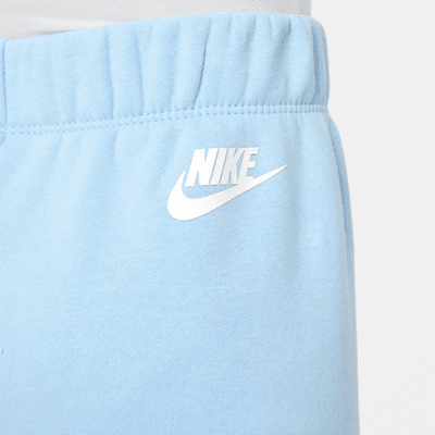 Nike Floral Fleece Little Kids' Wide Leg Pants