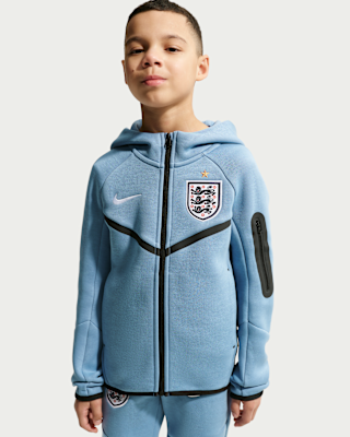 Детское худи England Tech Fleece Big Kids' (Boys') Nike Soccer Full-Zip Hoodie