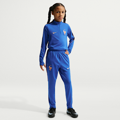 FFF Strike Nike Dri-FIT Örgü Genç Çocuk Futbol Eşofman Altı Game Royal/Blackened Blue/Metallic Copper