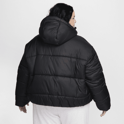 Nike Sportswear Classic Puffer Therma-FIT ruimvallend jack met capuchon voor dames (Plus Size)