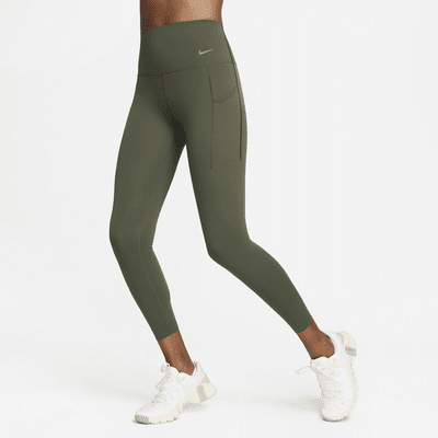 Leggings de 7/8 de tiro alto y sujeción media con bolsillos para mujer Nike Universa