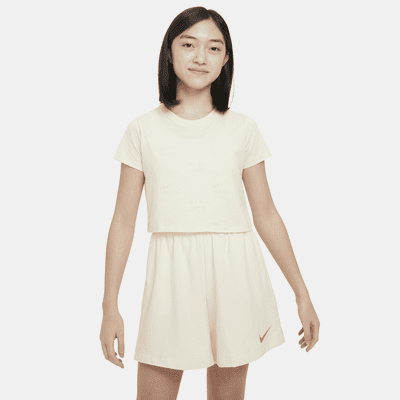 Nike Air Older Kids' (Girls') Cropped T-Shirt. Nike SG