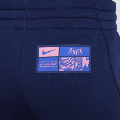 Atlético Madrid Club Third Older Kids' (Boys') Nike Football French Terry Jogger