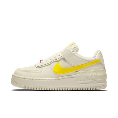 yellow swoosh air force 1