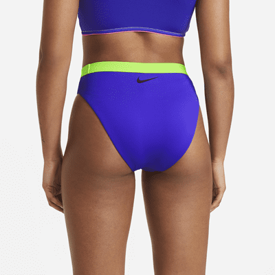 Prenda para la parte inferior de natación de cintura alta con bloques de color para mujer Nike