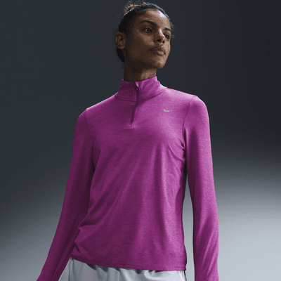 Nike Swift hardlooptop met korte rits en UV-bescherming voor dames