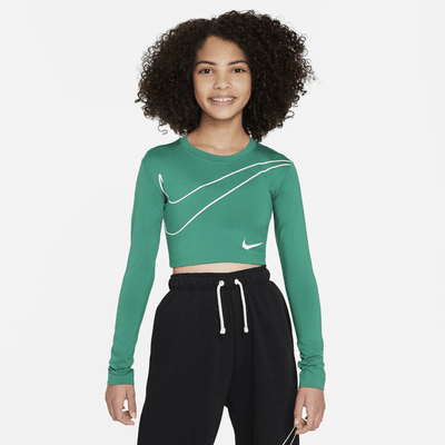 Nike Sportswear Big Kids' (Girls') Long-Sleeve Crop Top. Nike.com