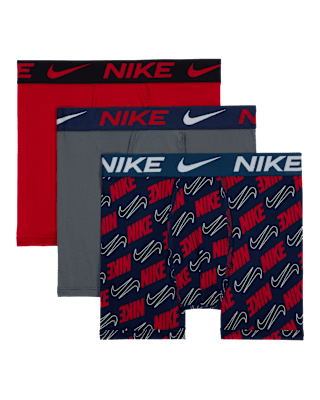 Подростковые  Nike Micro Print Boxer Briefs (3-Pack) Big Kids' Underwear