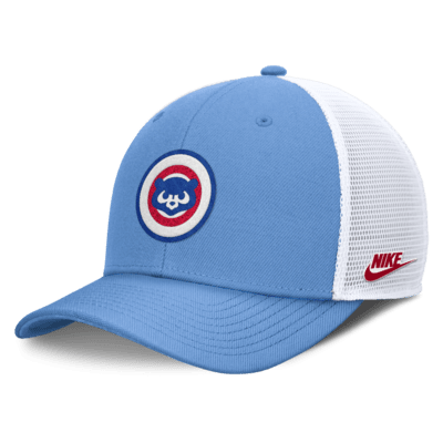 Gorra de rejilla Nike Dri-FIT de la MLB ajustable para hombre Chicago Cubs Cooperstown Rise