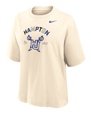 Женская футболка Nike College (Hampton University) Boxy Cotton