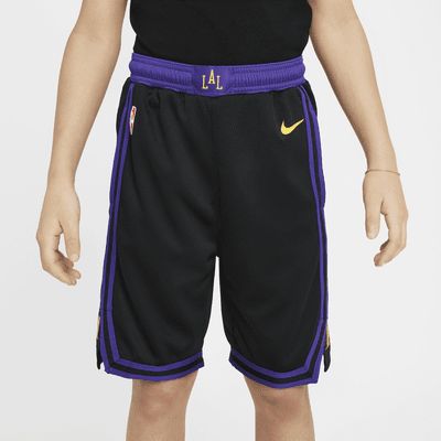 Los Angeles Lakers 2023/24 City Edition Older Kids' Nike Dri-FIT NBA Swingman Shorts