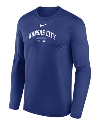 Мужская футболка Kansas City Royals Authentic Collection Practice Nike Dri-FIT MLB Long-Sleeve