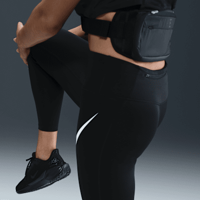 Nike Tempo Swoosh Run Leggings de 7/8 y talle alto de running - Mujer