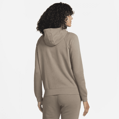 nike sportswear women's essentials full zip fleece hoodie