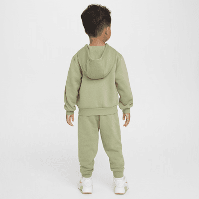 Conjunto de dos piezas de sudadera con gorro infantil Nike Full-Zip Club Set