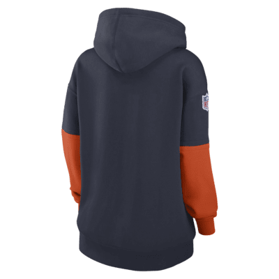 Sudadera con gorro sin cierre Nike de la NFL para mujer Chicago Bears Sideline Essential