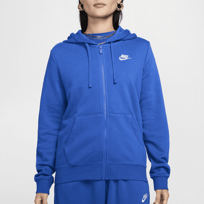 Sudadera con gorro de cierre completo para mujer Nike Sportswear Club Fleece