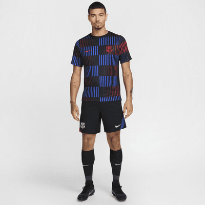 F.C. Barcelona Academy Pro Away Men's Nike Dri-FIT Football Pre-Match Short-Sleeve Top