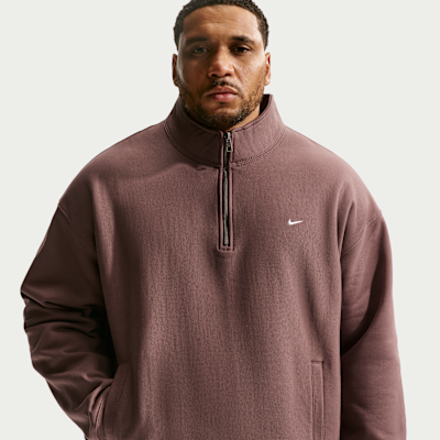 Nike Solo Swoosh Fleece Çeyrek Fermuarlı Erkek Üstü