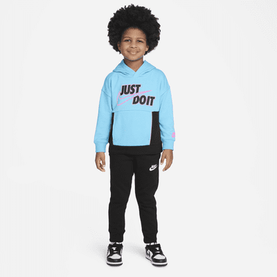 Sudadera con gorro sin cierre Nike "Let's Be Real" para niños talla pequeña