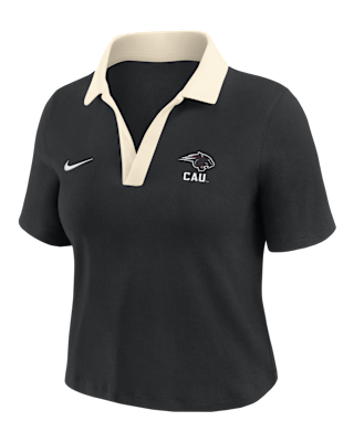 Женские шорты Nike College (Clark Atlanta University) Short-Sleeve Polo Crop Top