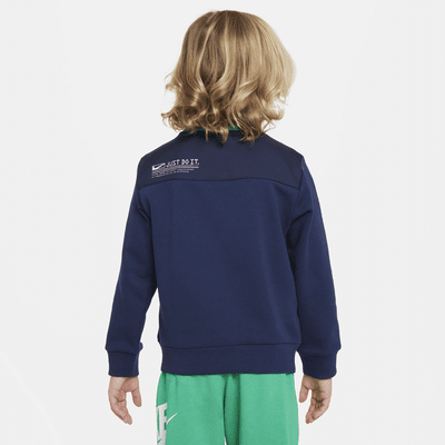 Sudadera de cuello redondo de French Terry para niños talla pequeña Nike Sportswear Paint Your Future