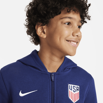 U.S. Club Fleece Big Kids' Full-Zip Hoodie