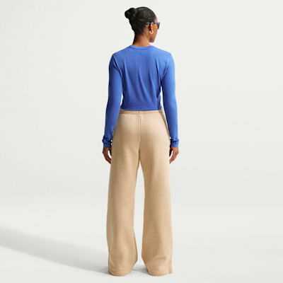 Playera de manga larga slim cropped para mujer Nike Sportswear Chill Knit