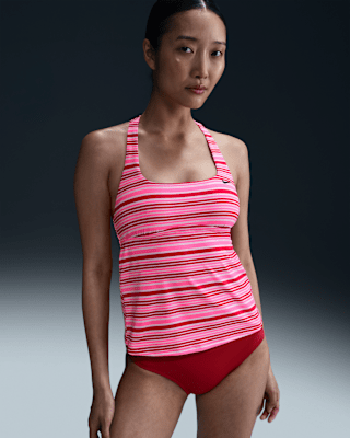 Женские  Nike Swim Square-Neck Tankini