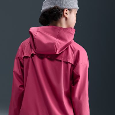 Chamarra Repel con gorro para niños talla grande Nike Sportswear Windrunner