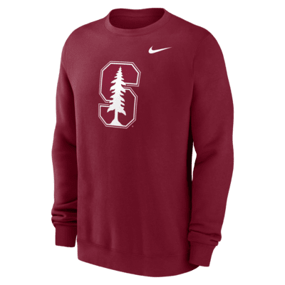 Stanford Cardinal Primetime Logo Men's Nike College Pullover Crew Crew