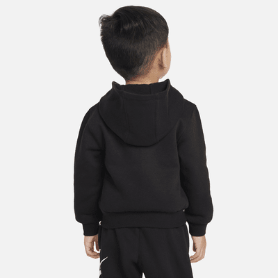 Sudadera con gorro de cierre completo para niño pequeño Nike Sportswear Club Fleece