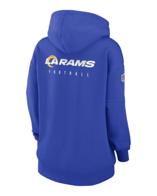 Nike Men's Los Angeles Rams 2023 Sideline Club Royal Pullover Hoodie