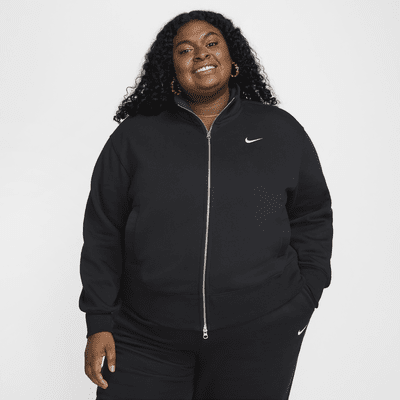 Chamarra de entrenamiento oversized para mujer (talla grande) Nike Sportswear Phoenix Fleece