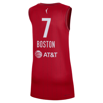 Jersey Nike Dri-FIT de la WNBA Victory Aliyah Boston Indiana Fever 2023