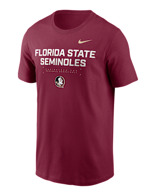 Мужская футболка Florida State Courtside Basketball Nike Dri-FIT College для баскетбола