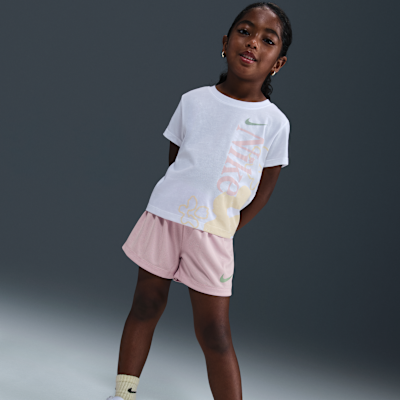 Nike Little Kids' Wild Flower T-Shirt and Mesh Shorts Set