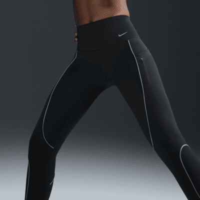 Nike Go Leggings de 7/8 de cintura alta i subjecció ferma amb butxaques - Dona