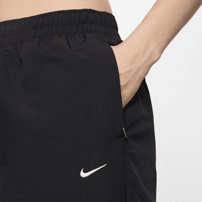 Nike Sportswear Essential Pantalons de cintura alta amb cremallera i vora oberta UV - Dona