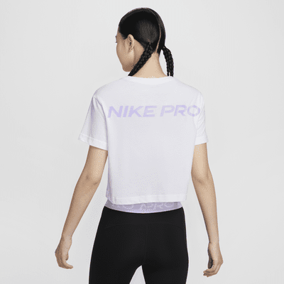 Nike Pro Women's Dri-FIT Short-Sleeve Cropped Tee