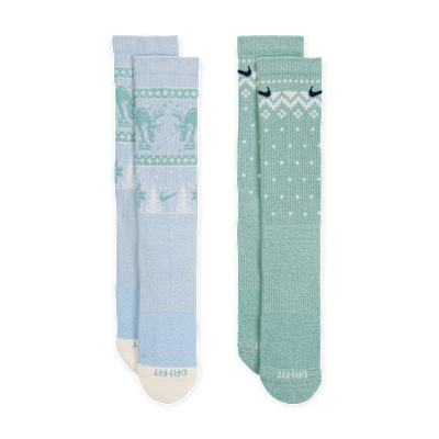 Nike Everyday Plus Cushioned Winter Wonderland Crew Socks (2 Pairs)